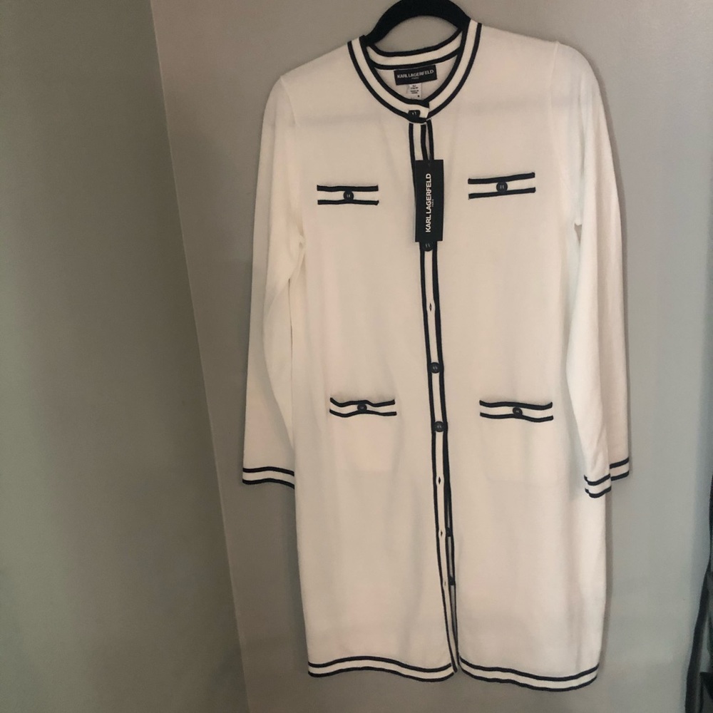 Brand New Karl Lagerfeld button up cardigan